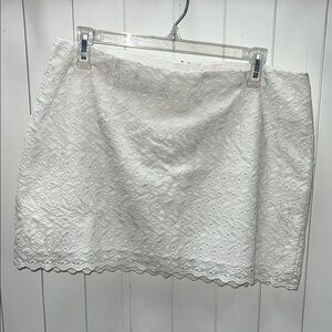 Lilly Pulitzer White Pencil Mini Skirt Cocktail